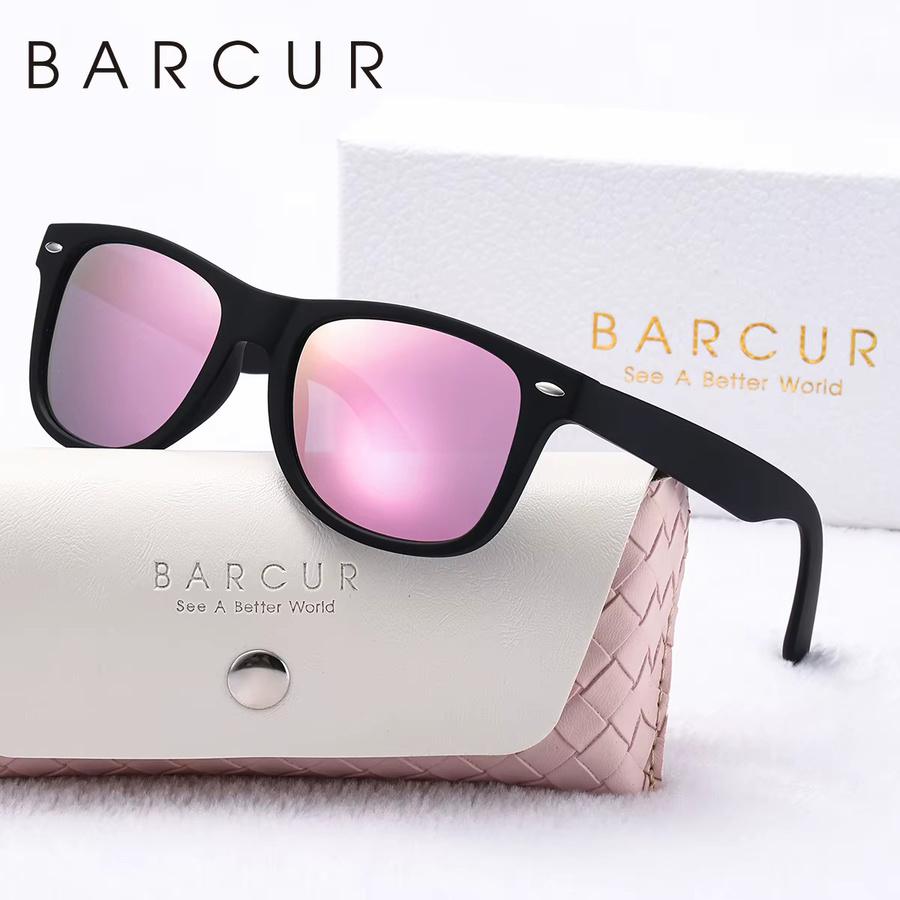BARCUR Sonnenbrille, oval, Vollrand, Kunststoff, schwarz, Unisex, polarisiert - Bild 2