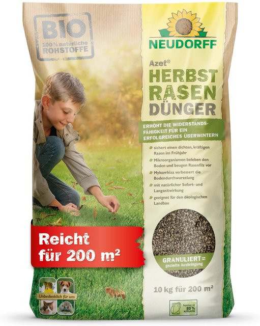 Neudorff Azet Herbst-Rasendünger Granulat, 10 kg - Bild 1
