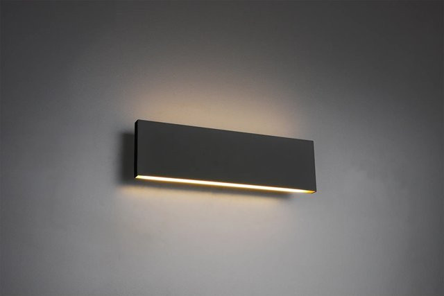 Trio Leuchten Concha LED-Wandlampe Anthrazit dimmbar H: 28 cm, B: 8 cm, T: 3 cm - Bild 1