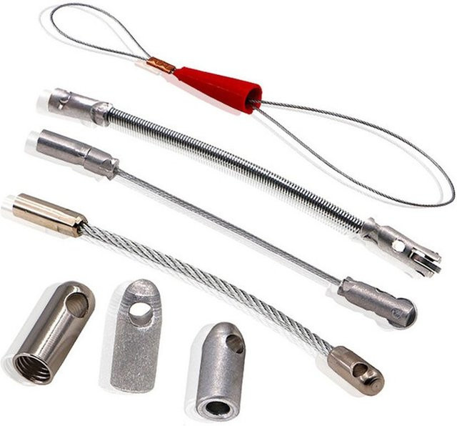 Automatischer Kabelzug-Einfädler für Elektriker in Silber zur Reparatur von Kabeln und Drähten - Bild 1