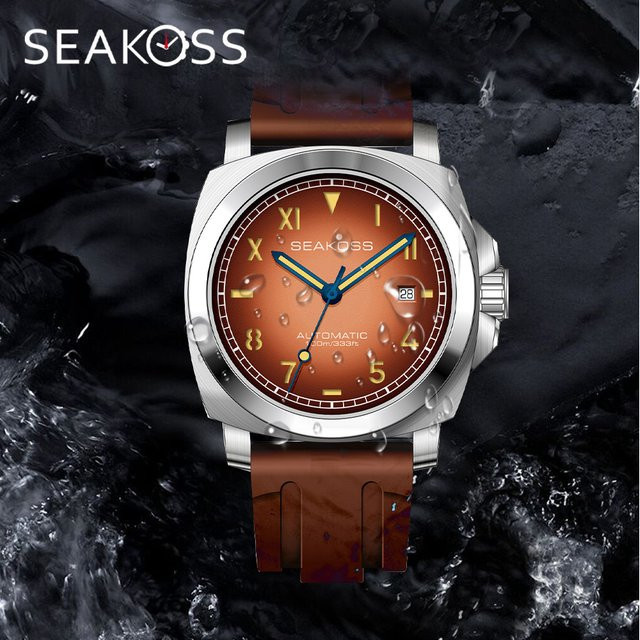 SEAKOSS Armbanduhr Automatik, Edelstahl, Saphirglas, 10 ATM, Herren - Bild 1