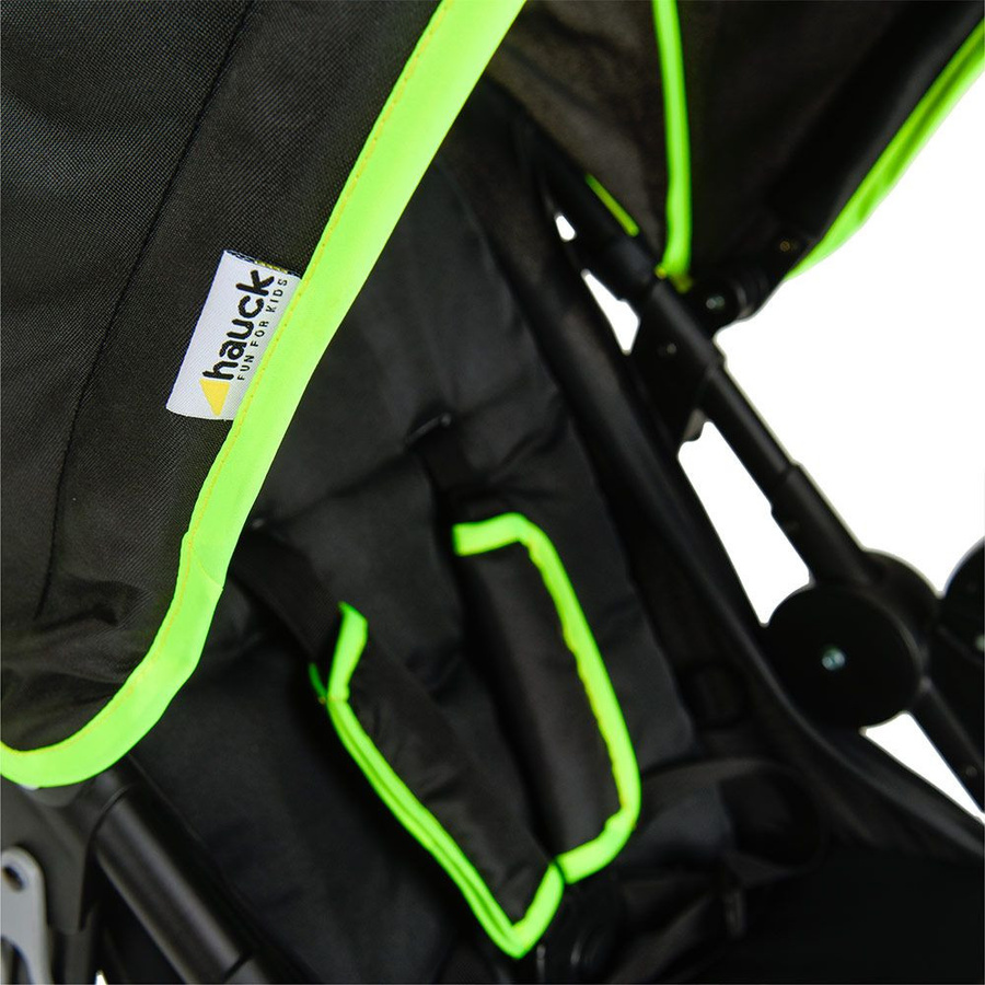 Hauck Buggy und Sportwagen Runner Offroad Jogger mit Luftreifen und Federung in Black Neon Yellow - Bild 5