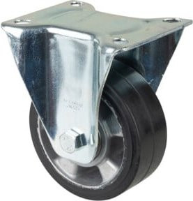 BS Bockrolle LSS410.B80 mit Schraubbefestigung, Durchmesser: 125 mm, Farbe: Silber, Material: Verzinkter Stahl und Aluminium, Tragkraft: 220 kg - Bild 1