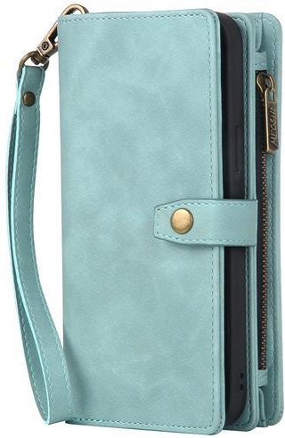 Multifunktionale Leder-Brieftasche-Schutzhülle für Samsung Galaxy S23 S22 S21 S20 Ultra FE Plus A14 A34 A54 A12 A33 A52 A53 A72 A73 in Türkis - Bild 1