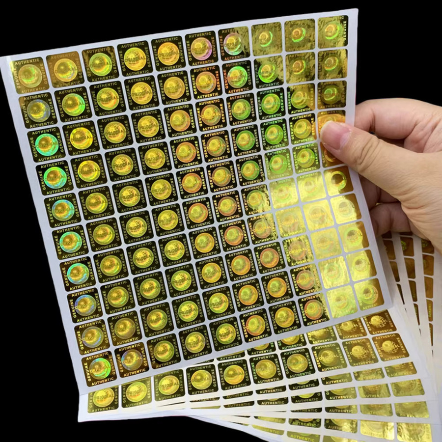 1000 Stück Hologramm-Aufkleber VOID Original Manipulationssichere Einweg-Etiketten in Silber mit Universelles Design für die Erde - Bild 3