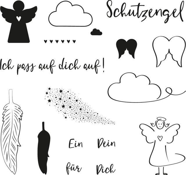 Clear Stamps Schutzengel für Stempelgestaltungen - Bild 1