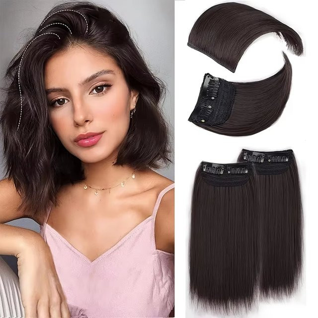 allaosify Clip-in-Haarteil-Haarnadel, 2 Stück, synthetisch, Damen - Bild 1