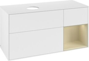 V&B Waschtischunterschrank Finion in Weiß Lack, Breite: 120 cm, Tiefe: 50,1 cm, Höhe: 50,1 cm - Bild 1