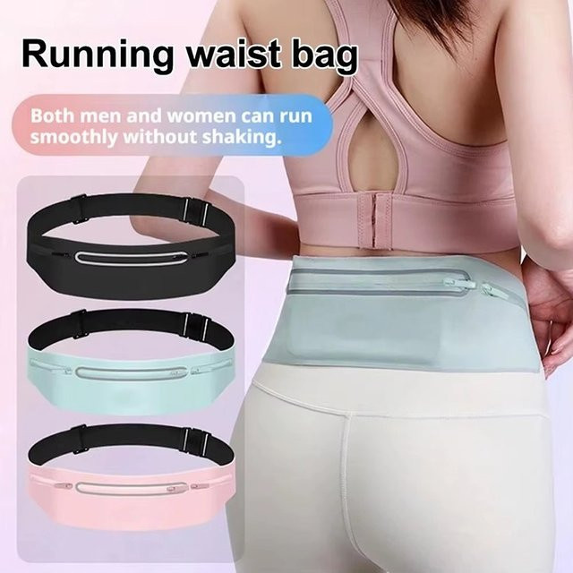 BRYNTHORX Laufgürtel-Tasche in Schwarz, wasserdichte Sport-Hüfttasche mit Handyhalter für Männer und Frauen - Bild 1