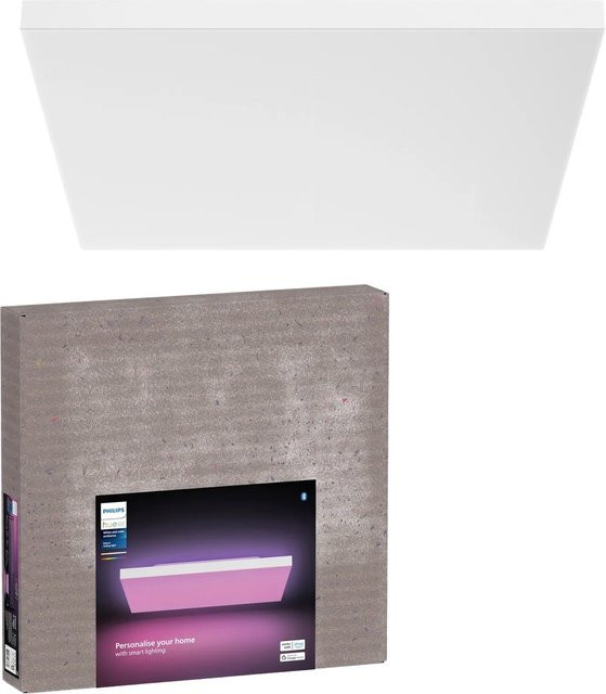 Philips Hue Datura Smart LED Deckenleuchte White & Color Ambiance, Quadratisch, Weiß, B/T/H: 60 x 60 x 60 cm - Bild 2
