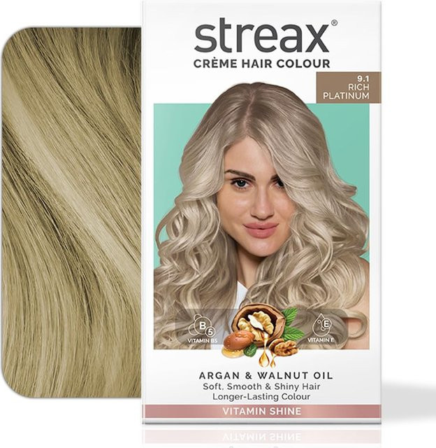 Streax Haarfarbe Platin-Aschblond, Creme, 120 ml, Damen - Bild 1