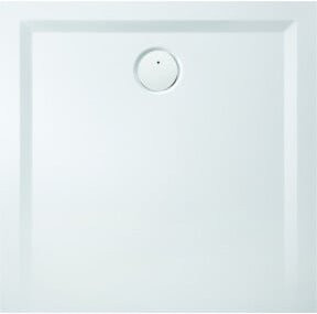 Hoesch Mineralguss-Duschwanne Muna S quadratisch in Weiß, B/T/H: 75 x 75 x 3 cm - Bild 1