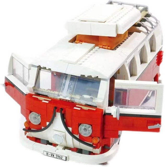 DewBloom Volkswagen Bus T1 Bausteine Set, Rot - Bild 1