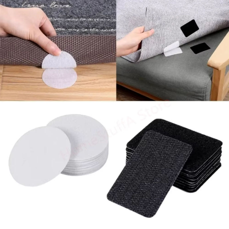 10 Stück selbstklebendes Klettverschlussband aus Nylon in Schwarz und Weiß für DIY-Befestigungen - Bild 3