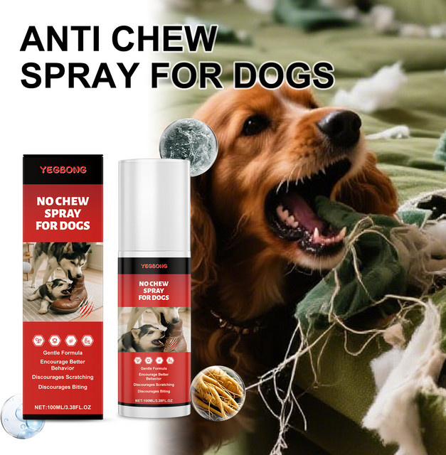 YEGBONG Kauschschreckungsspray für Hunde als Möbelschutz und Trainingsspray mit bitterem Geschmack, 100 ml - Bild 1
