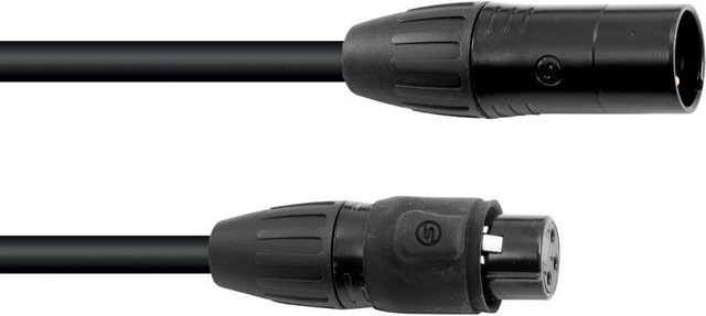 Eurolite DMX-Kabel SEC-1 IP65 3-polig XLR Schwarz 15m für den Außeneinsatz - Bild 1
