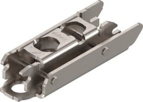 Blum CLIP Montageplatte gerade aus Stahl, silber, Distanz 3 mm, inklusive Schrauben und vernickeltem Exzenter - Bild 1