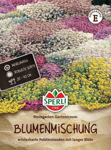 SPERLI Blumen-Samen-Mischung Steingarten Gartentraum, mehrfarbig und gelb - Bild 1
