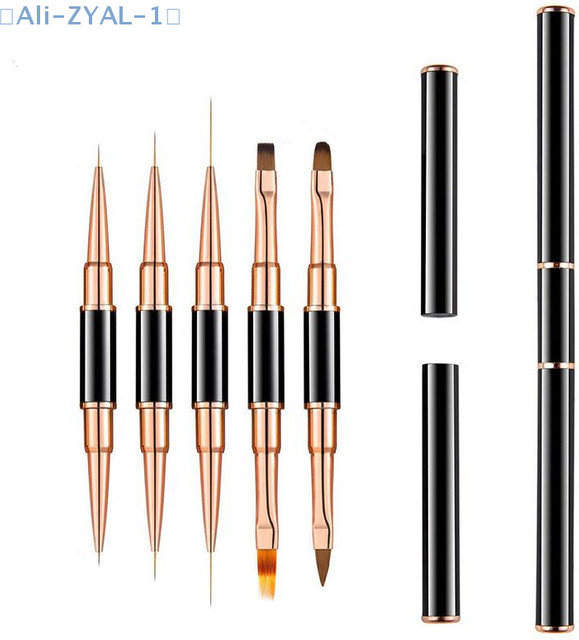 JETTING Nail Art Pinsel, 5 Stück, doppelseitig, Liner und Detailpinsel - Bild 1