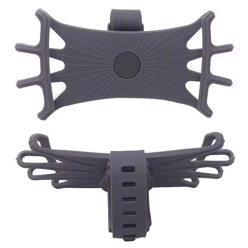 VIKEFON 360 Grad drehbarer Handyhalter für Fahrrad und Motorrad in Schwarz mit Silikon-Unterstützung - Bild 5