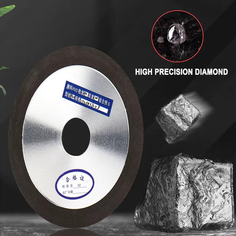 SI FANG Diamant-Schleifscheibe in Grau für Wolframstahl und Werkzeuge, Körnung 150 320, Durchmesser: 100 mm, 125 mm oder 150 mm - Bild 2