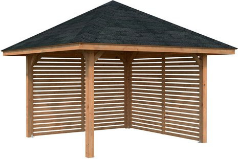 PALMAKO Pavillon Bianca Set 102 aus Fichtenholz in Braun, B/H/T: 300 x 319 x 300 cm - Bild 1