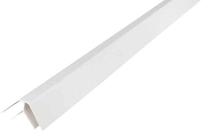 Kosche Eckleiste Duropan aus Kunststoff in Weiß, Länge: 270 cm, Dicke: 2 cm - Bild 1
