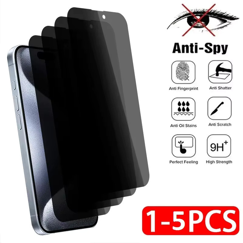 Xiaomi Anti-Spion Sichtschutzfolie aus gehärtetem Glas für Poco C3 C51 A1 A2 Plus Redmi 9A 9C NFC 9i 9AT in Schwarz - Bild 2