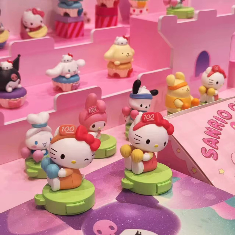 Sanrio Hello Kitty Figuren, Mini Blind Box, Cheerleading-Team, bewegliche Kopfpuppe - Bild 1