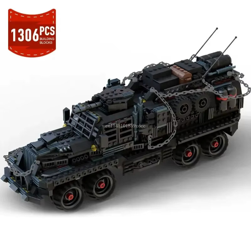 Garno MOC Mad Maxed War Riged Gigahorsed Reisigered Auto, Bausteine, Fahrzeug - Bild 3