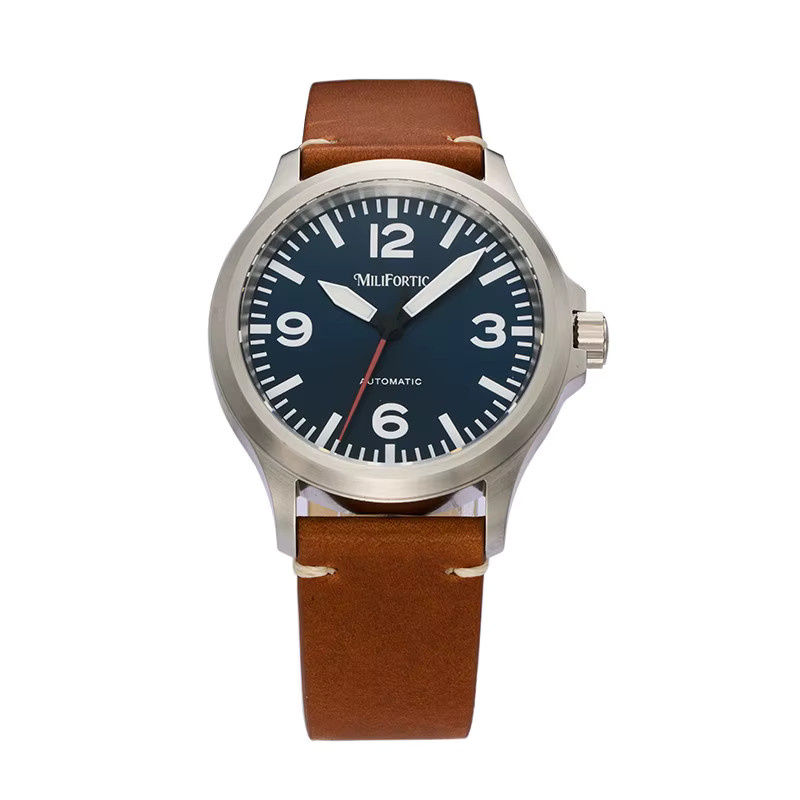 Milifortic Armbanduhr Automatik, Pilot, Edelstahl, 38 mm, Herren - Bild 1