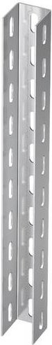 OBO Bettermann U-Stiel 6341141 transparent silber, L x B x H: 1200 x 50 x 50 mm - Bild 1