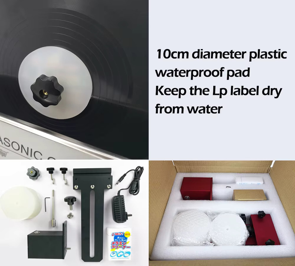 Granbo Ultraschall-Reinigungs-Vinyl-Schallplattenhalter mit Rotationsmotor und 5–6 U/min Geschwindigkeit - Bild 2