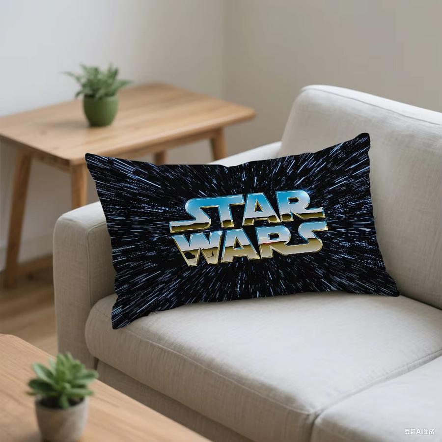 S-Star Movie Wars Logo Kissenbezug rechteckig, mehrfarbig, Breite: 30 cm x Höhe: 30 cm - Bild 4