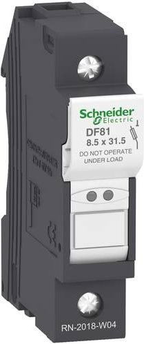 Schneider Electric DF81 Sicherungshalter, 12 Stück, grau - Bild 1