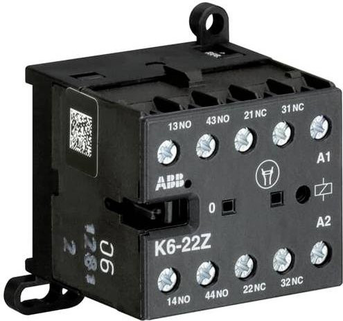 ABB K6-22Z-27 Kleinschütz mit 2 Schließern und 2 Öffnern in Schwarz - Bild 1