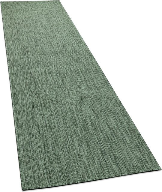 In- & Outdoor-Teppich Venezia in Grün, pflegeleicht und fußbodenheizungsgeeignet, B/T: 80 x 250 cm - Bild 1