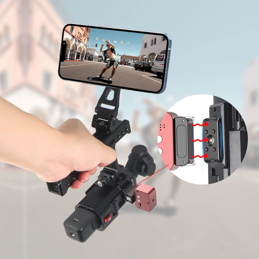 DJI Magnetisches Schnellverschluss Selfie-Licht mit 5-Stufen Helligkeitseinstellung für Osmo Nano und Action 6 Kameras - Bild 2