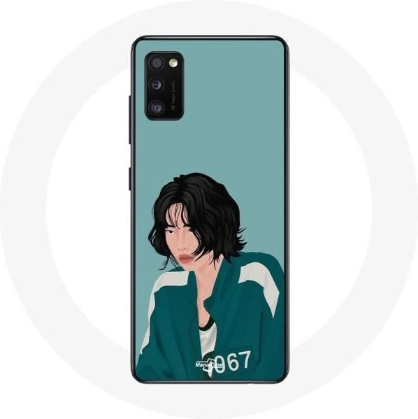 Samsung Galaxy A41 Hülle Flexibel in Blau mit Kang Sae Byeok Fanart - Bild 1