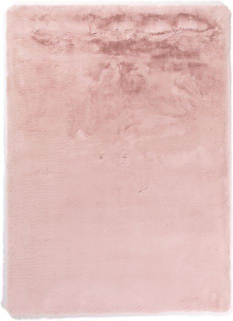 Teppich GALAXY in Rosa, moderner Kunstfell-Teppich mit abstraktem Design aus Polyester, rechteckig - Bild 1