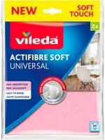 Vileda Actifibre Soft Allzwecktuch Staubwischer, 2er Set, Pink - Bild 1