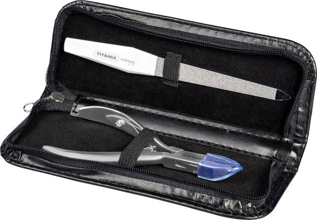 TITANIA Nagelzange mit Nagelfeile und Etui, Unisex - Bild 1