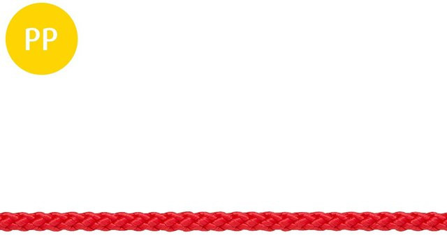 Conacord Polypropylen Multifil Seil geflochten rot Durchmesser: 6 mm - Bild 1