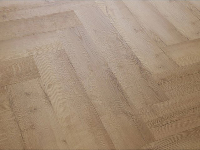 TIMEFLOOR Vinylboden NK32 Fischgrät Design in Holzoptik, Farbe Braun/Beige, Click-System - Bild 1