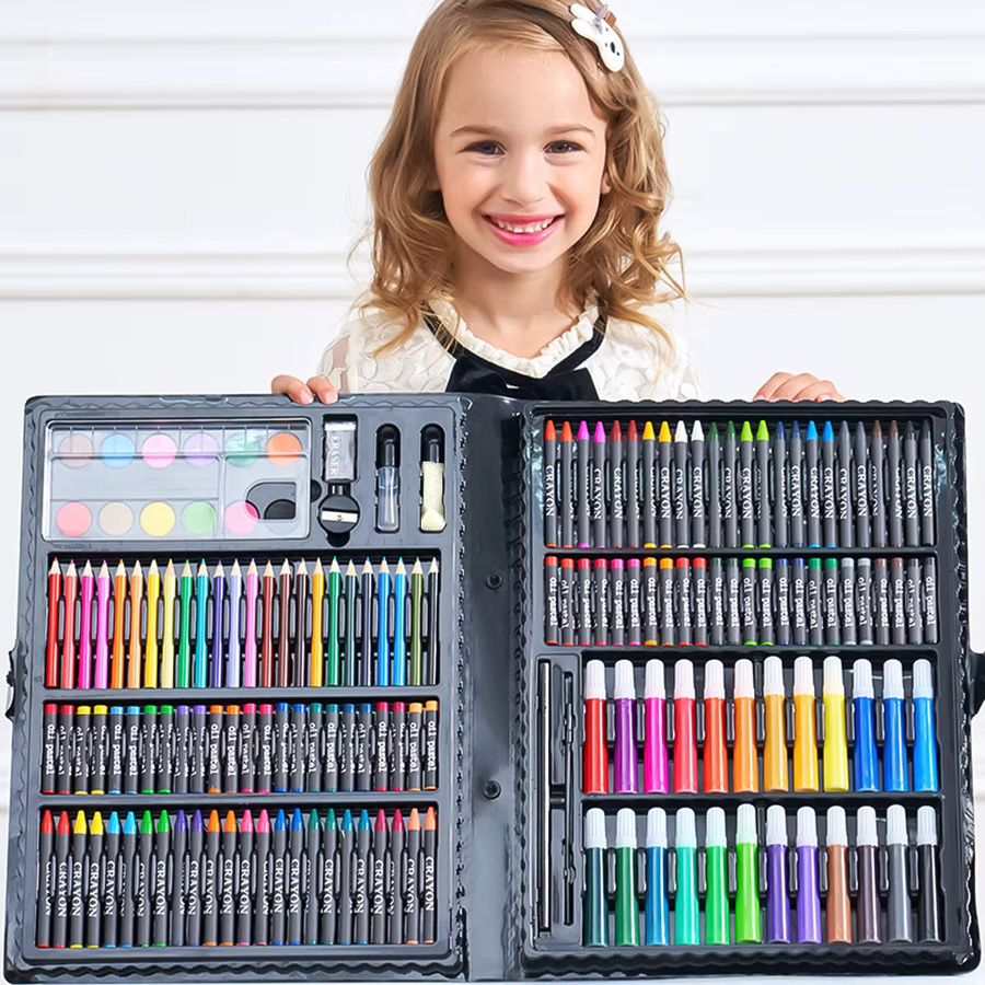 Multicolour Malutensilien-Set für Kinder mit Aquarellfarben, Pinseln, Farbstiften und Stifthalter zum Skizzieren - Bild 4