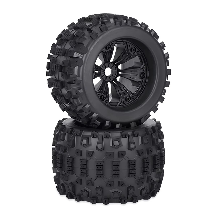 MALOM RC Gummi-Reifen- und Radsatz, 4-teiliges Set, Schwarz - Bild 4