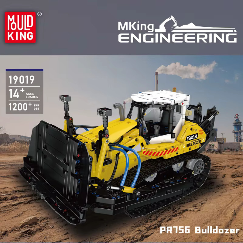 Mould King 19019 Technisches Auto Bulldozer, Baustein-Set, ab 14 Jahre - Bild 3