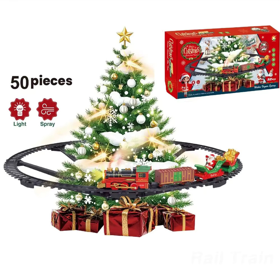 CONUSEA Elektrische Weihnachten Zug Track Spielzeug, mit Musik - Bild 6