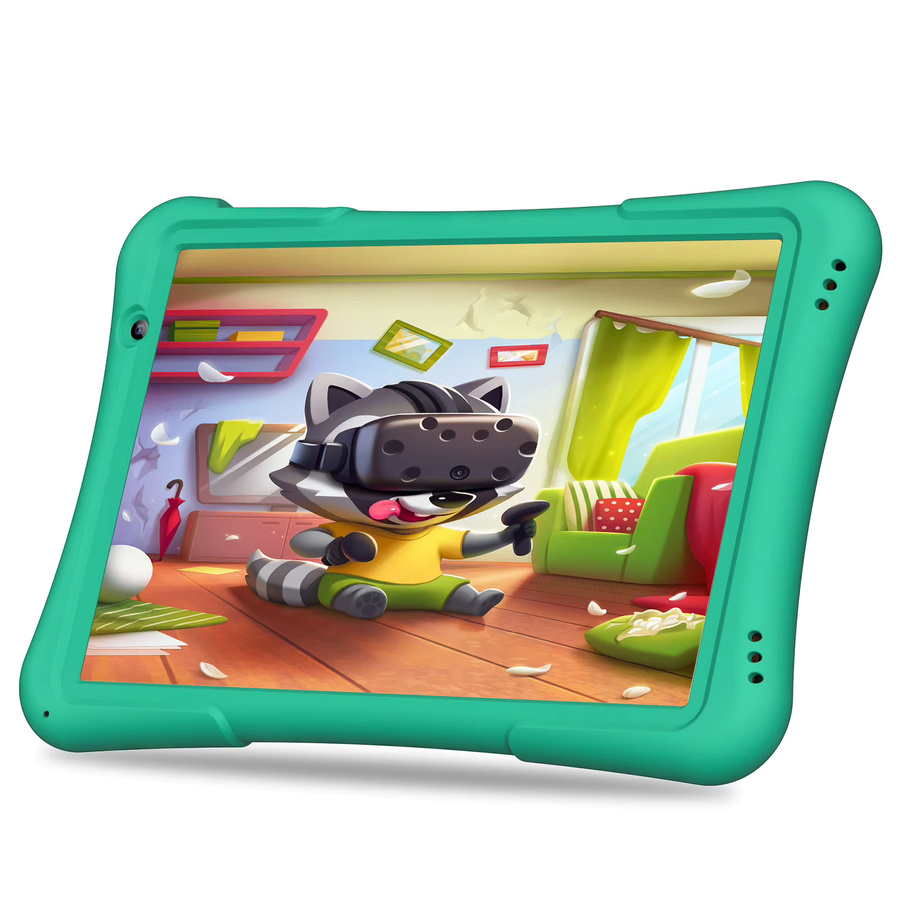PRITOM 10 Zoll Kinder Android Tablet mit 4 GB RAM und 32 GB Speicher, Quad Core, 6000 mAh, WiFi 6 und Bluetooth in Green oder Turquoise - Bild 1