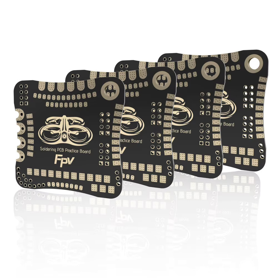 SpeedyBee FPV Löten PCB Übungsplatte für Flight Controller und ESC in Schwarz, 4 Stück - Bild 3